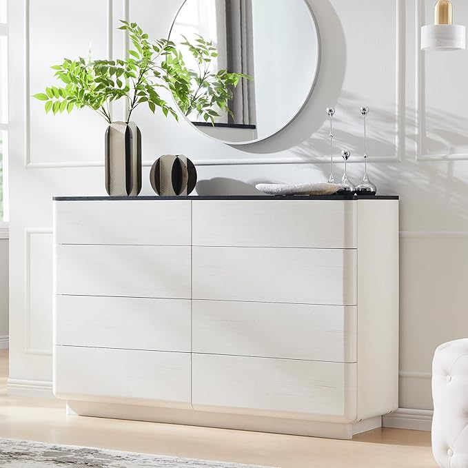 ACCOHOHO 8 Drawer Dresser for Bedroom, 52 Inch Wide Modern Chest of Drawers by ACCOHOHO