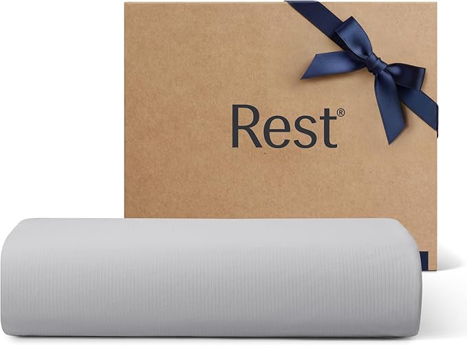 REST® Evercool®+ Top Sheet, Cali King/King Size, Light Gray by REST