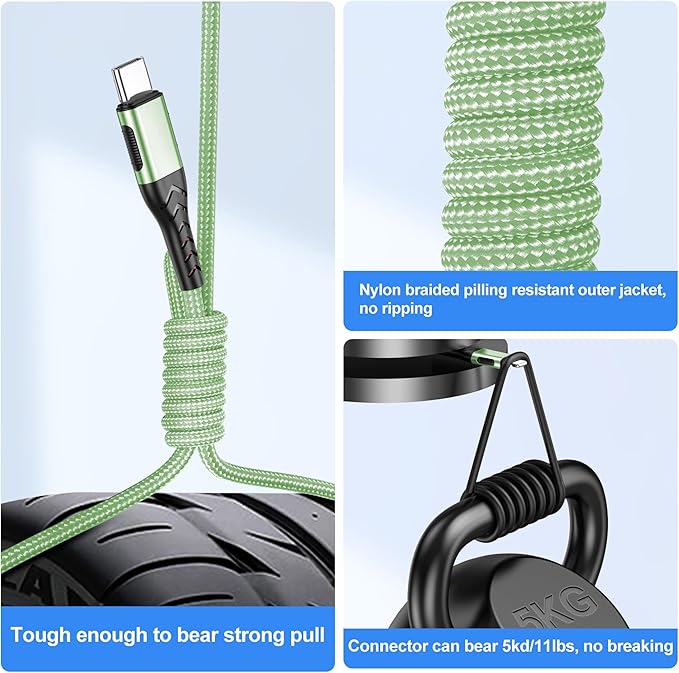 Durcord USB C Cable, Upgarded 2Pack 10ft Fast USB Type C Charging Cable - Image 5