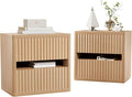 Dripex Fluted Nightstand Set of 2 by Dripex
