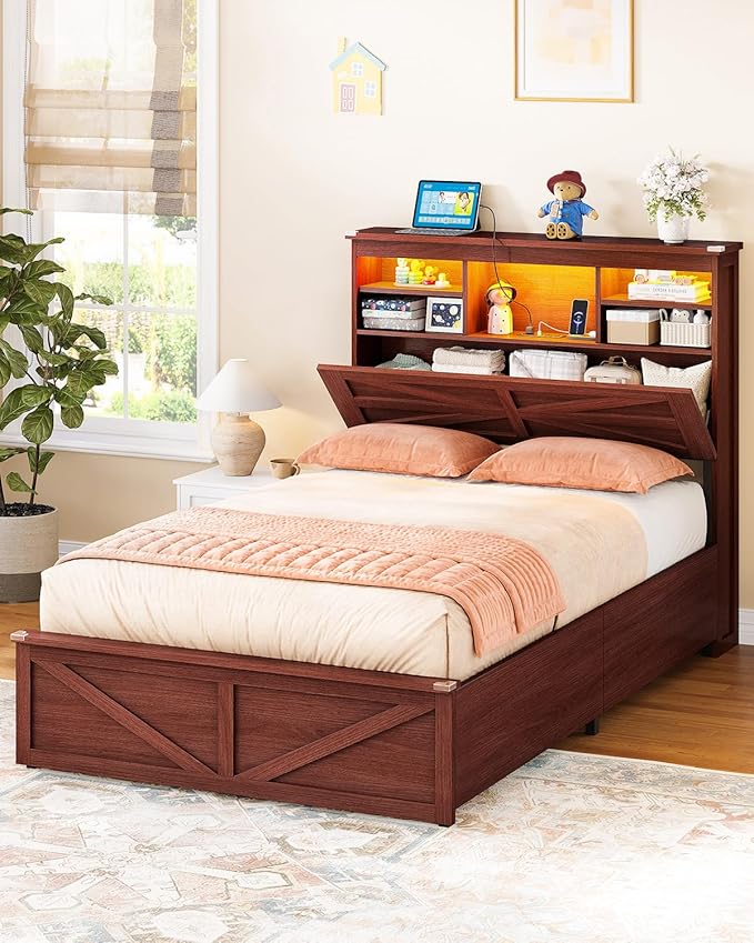 AOGLLATI Farmhouse Twin Bed Frame - Image 3