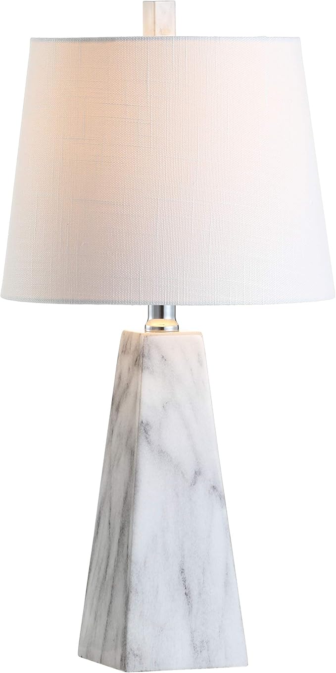 JONATHAN Y JYL1037A 20.5" Modern White Marble Table Lamp, Contemporary by JONATHANY