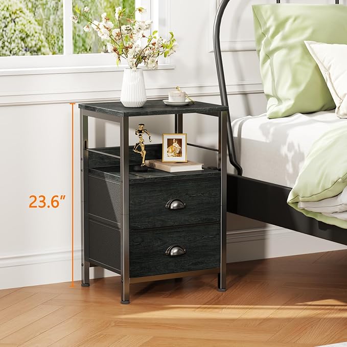 Furologee Nightstands Set 2, Night Stand - Image 4