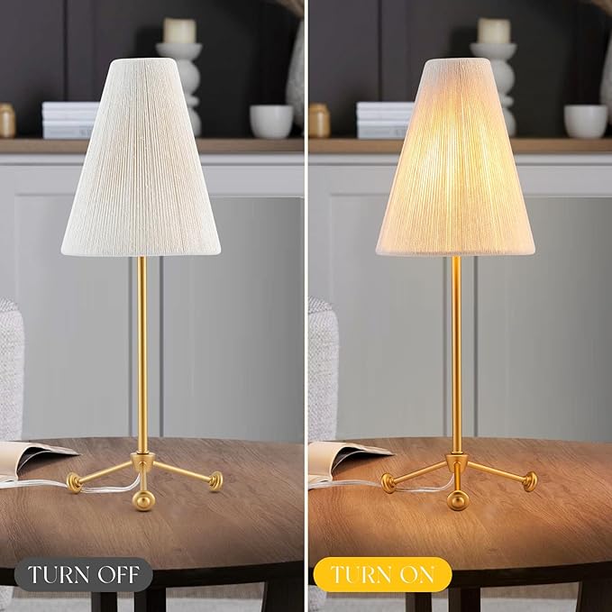 Small Minimalist Table Lamp for Bedroom, Cute Desk Lamp - Image 3