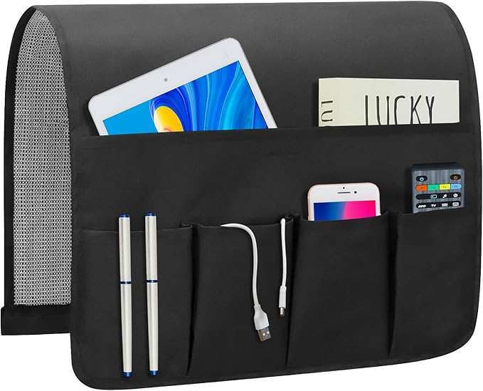 WETRBWEH Non-slip Couch Organizer Armchair Caddy, Oxford TV Remote Control by WETRBWEH