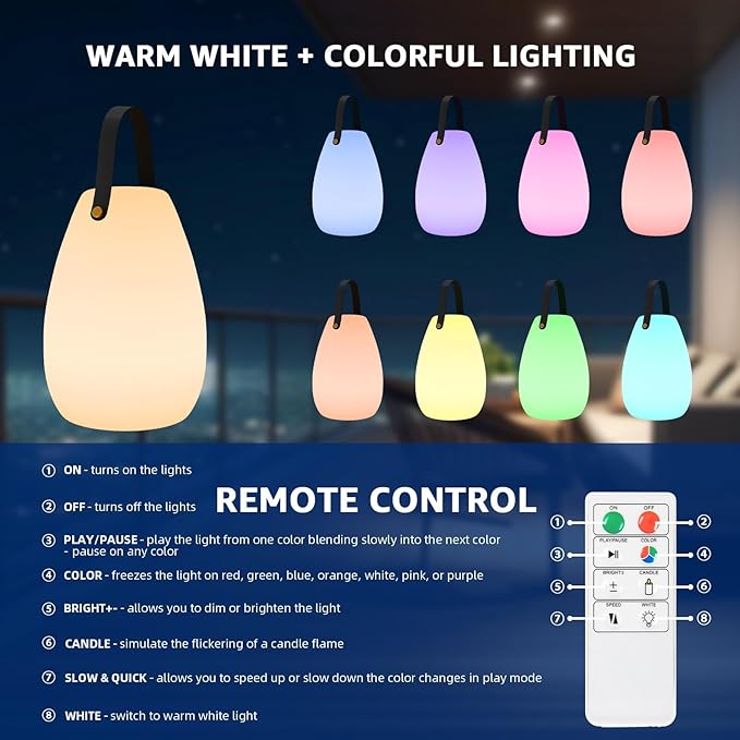 uuffoo Portable Outdoor Table Lamp - Image 2