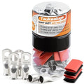 20PCS 6 AWG 5/16 3/8 inch Battery Cable Lugs, 6 gauge Tinned Copper Crimp by TAUKEALUGS