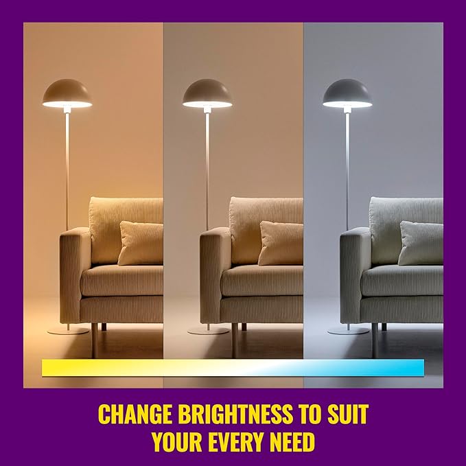 WiZ Connected Smart Light Bulbs, Color A19 60W 800LM E26 Indoor LED Lights - Image 3