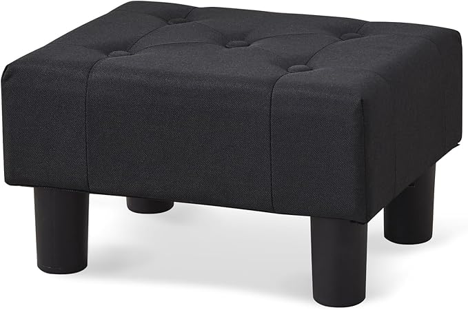 BRIAN & DANY Small Foot Stool, Linen Foot Stools by BRIANDANY