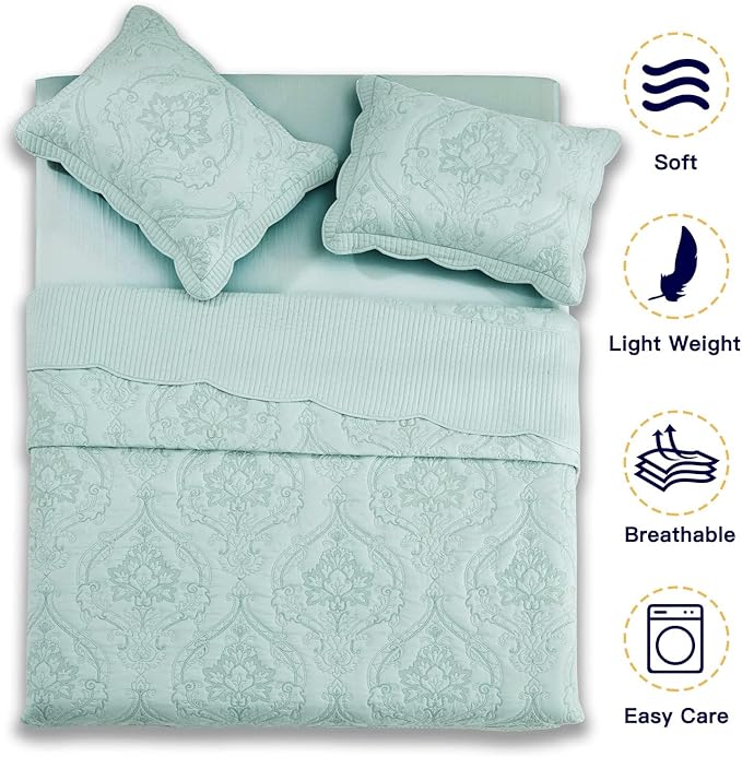 CHIXIN Bedspread Coverlet Set Queen Size - Image 3