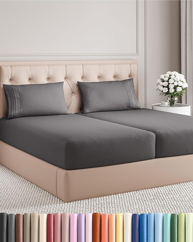 Split King Size 5 Piece Sheet Set by CGKUnlimited