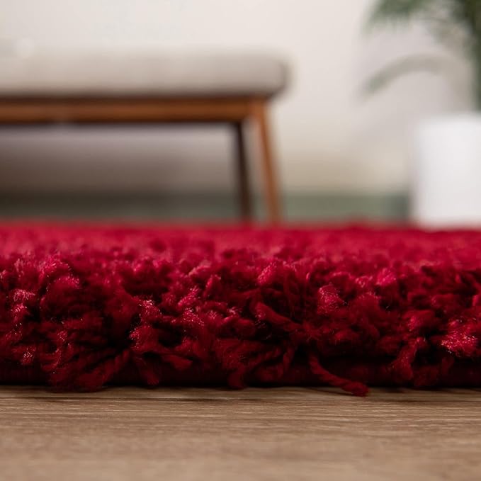 Unique Loom Solid Shag Collection Area Rug - Image 6