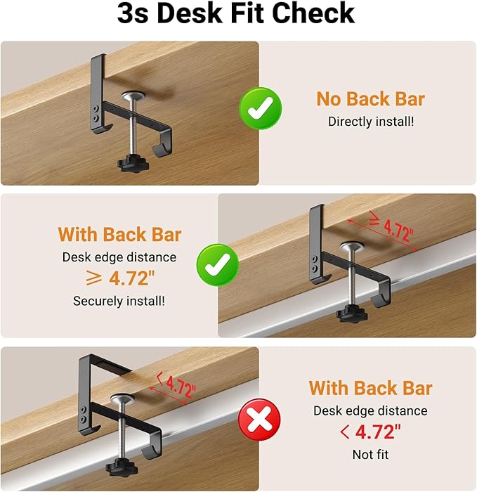 Housolution Under Desk Cable Management Tray, Premium Fabric Cable Storage - Image 7