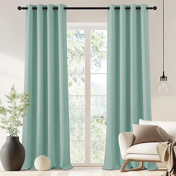NICETOWN Blackout Drapery Curtain Panel 90 inches Long by NICETOWN