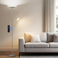 Sliver Gray Torchiere Floor Lamp by SIBRILLE