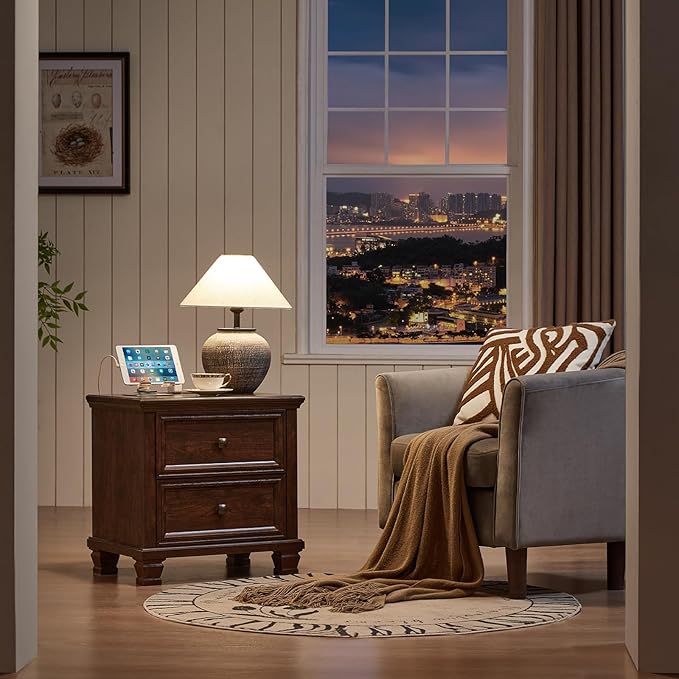 SAVOR LIFE Farmhouse Nightstand - Image 5