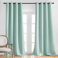NICETOWN Blackout Aqua Blue Curtains 102 inches Long 2 Panels Burg, Grommet by NICETOWN