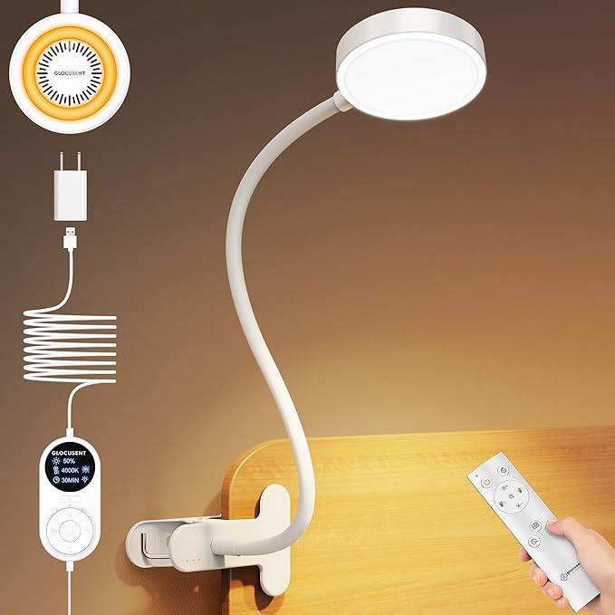 Glocusent 72 LED Clip on Lamp by GLOCUSENT