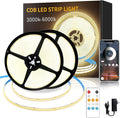 COB LED Strip Lights 100ft, 3000K DC 24V Dimmable Warm White Flexible LED Rope by Yeewhale