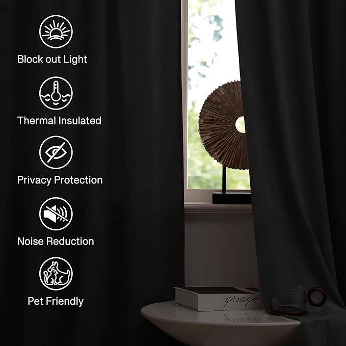 StangH Grey Velvet Curtains 84 inches Long - Image 6