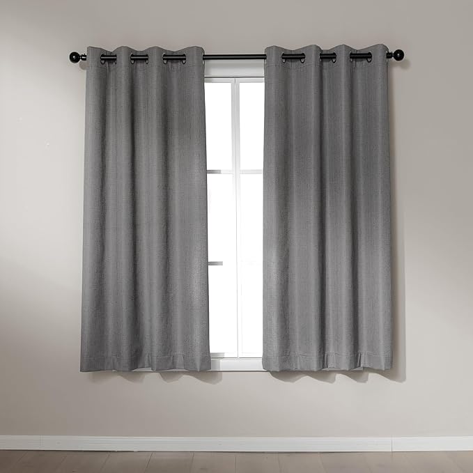 Amazon Basics Faux Linen Blackout Curtains by AmazonBasics