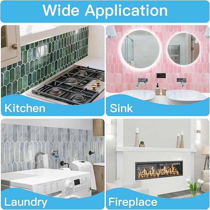 Art3d 12 x 12 Inch Heavy-Duty Peel and Stick Backsplash, Self-adhesive Wall - Image 7