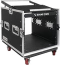 Sound Town Enhanced Thickness 1/2" Plywood 10U Audio Rack/Road Case by SOUNDTOWN