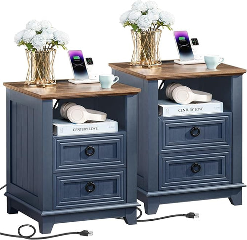 18" Farmhouse Night Stands Set of 2 by Joaxswe