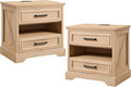 ACCOHOHO 24" Farmhouse Nightstand Set of 2 by ACCOHOHO