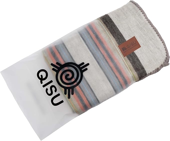 QISU Alpaca Wool Blanket Throw | Large, Variegated | 85 x 65 inches | Ultra-Soft - Image 8