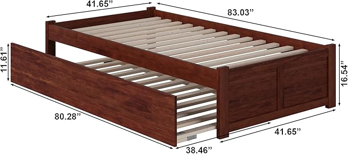 AFI Concord Twin XL Size Platform Bed - Image 2