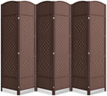 6 Panel Room Divider, 6Ft Folding Privacy Screen, Tall by cocosica