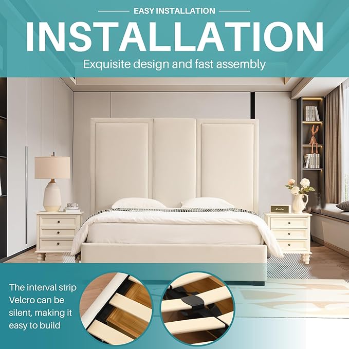 YUHUASHI Queen Size Bed Frame - Image 7
