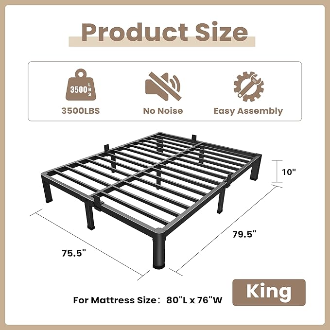 ROIL 10 Inch King Bed Frame - Image 2