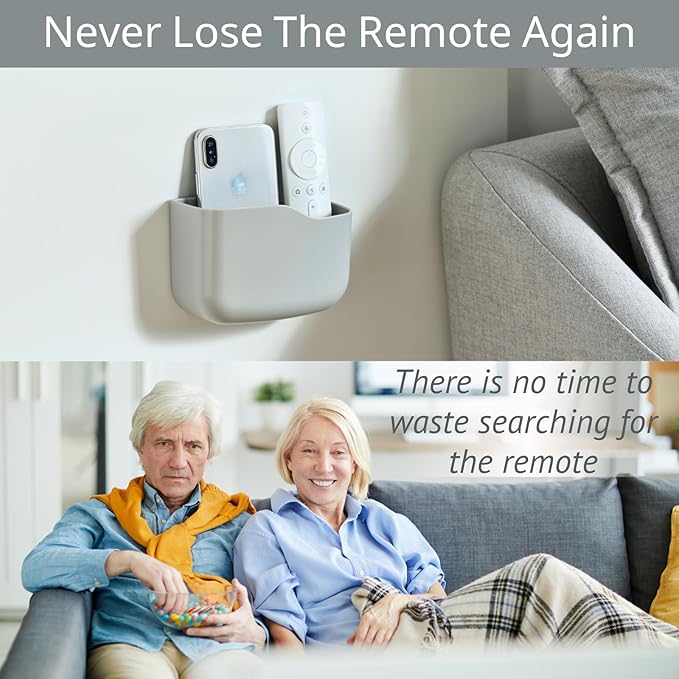 LINFIDITE 2 Pack TV Remote Holder Wall Mount Remote Control Holder - Image 2