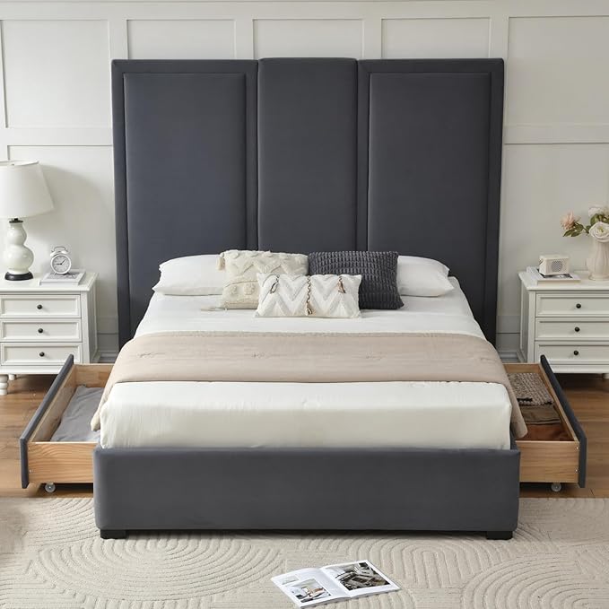 YUHUASHI Queen Size Bed Frame - Image 3