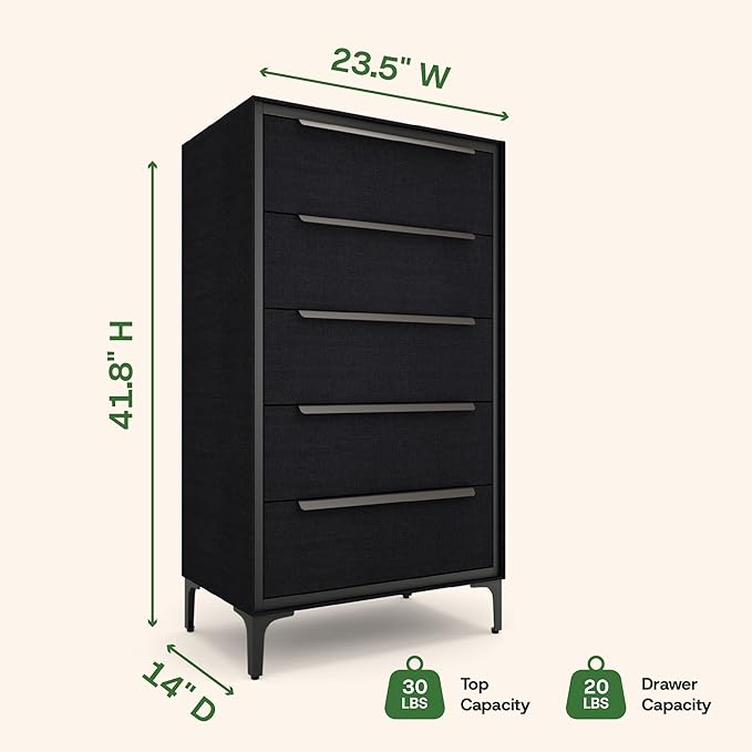 tinge Naima Premium Fabric Dresser - Image 3