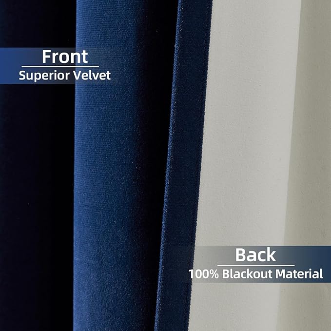 Joydeco Custom 100% Blackout Curtain 1 Panel, Soft Luxury Thermal Insulated - Image 5