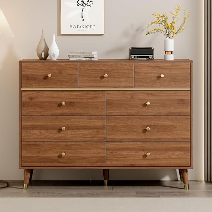 Modern Chest of Drawers with 9 Drawers, Deep Drawers, Clothes Organizer - Image 6