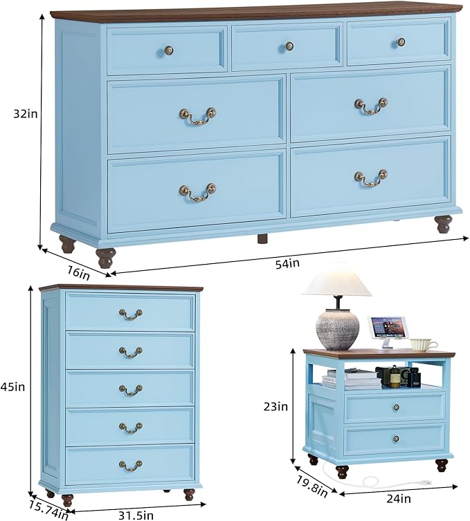 24" Wide Farmhouse Nightstand - Image 3