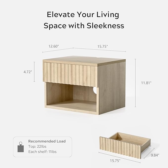 Floating Nightstand Set of 2 - Image 2