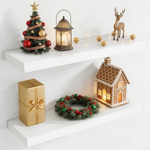30 Inch Floating Shelves for Wall, 8 Inch Deep Floating Shelf for Storage & by Axeman