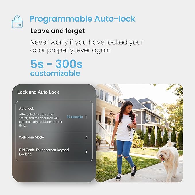 Lockly Secure Pro Smart Deadbolt, Wi-Fi Smart Lock, Keyless Entry - Image 6