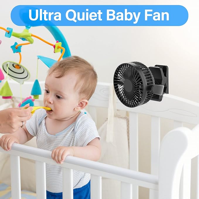 Svinkal Portable Magnetic USB Clip on Fan - Image 4
