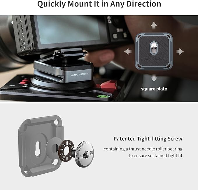 PGYTECH Quick Release Plate +Adapter w/Arcac-Swiss Interface Camera Quick - Image 5