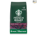 Starbucks Ground Coffee, Dark Roast Hot or Iced Coffee, French Roast, Six 12 oz by StarbucksCoffee