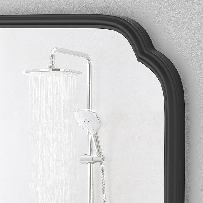 36 x 48 Inch Black Bathroom Vanity Mirror - Image 6