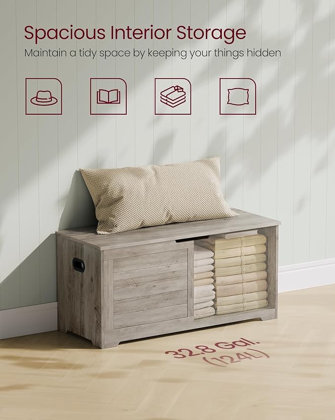 VASAGLE Storage Chest, Storage Bench - Image 5