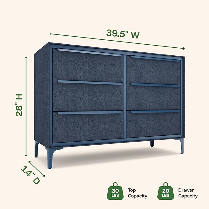 Naima Premium Fabric Dresser - Image 3