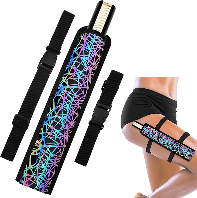Summer Rave Fan Thigh Holster Rave Fan Holder Folding Hand Pouch Foldable by Cosblank